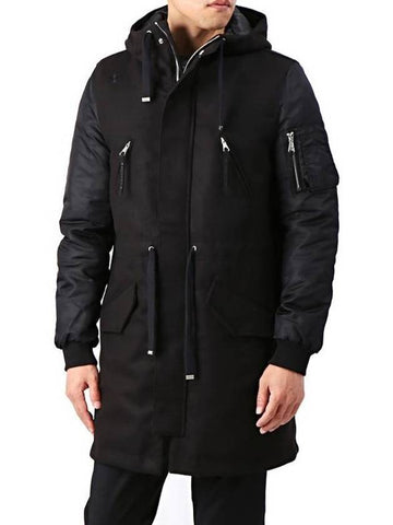 Men's Aviation Field Jacket Black - THE EDITOR - BALAAN 1