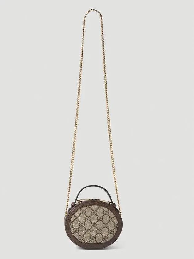 Ophidia Mini Chain Shoulder Bag Beige Brown - GUCCI - BALAAN 5