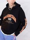 BB Logo Hoodie Black - BALENCIAGA - BALAAN 4