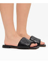 Women's Rubber Lido Slippers Black - BOTTEGA VENETA - BALAAN 3