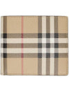 Vintage Check Coin Pocket Half Wallet Beige - BURBERRY - BALAAN 1