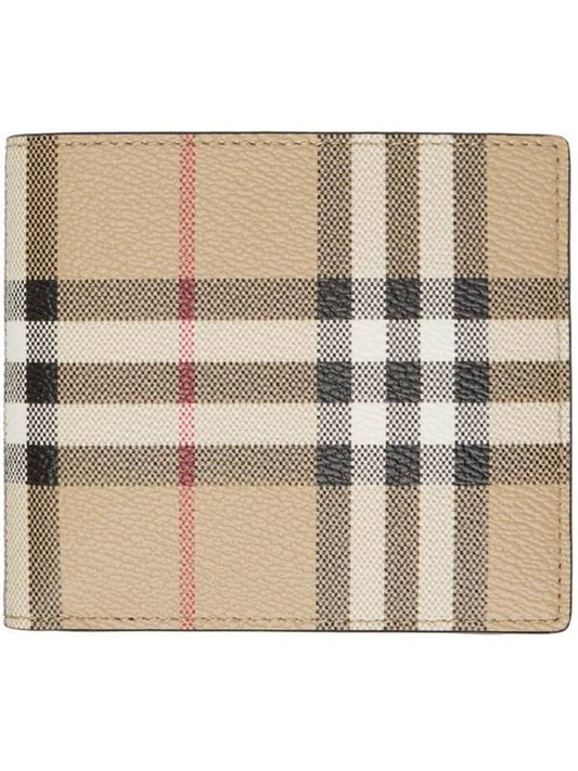 Vintage Check Coin Pocket Half Wallet Beige - BURBERRY - BALAAN 1