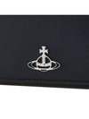 Grain Leather Chain Long Wallet Black - VIVIENNE WESTWOOD - BALAAN 8