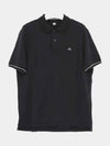 Logo Patch Polo Shirt Black - CP COMPANY - BALAAN 2