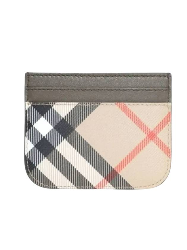 Check Card Wallet Beige - BURBERRY - BALAAN 1