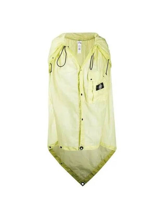 Wappen Patch Reflective Grid on Ramy TC Cape Jacket Neon Green - STONE ISLAND - BALAAN 2