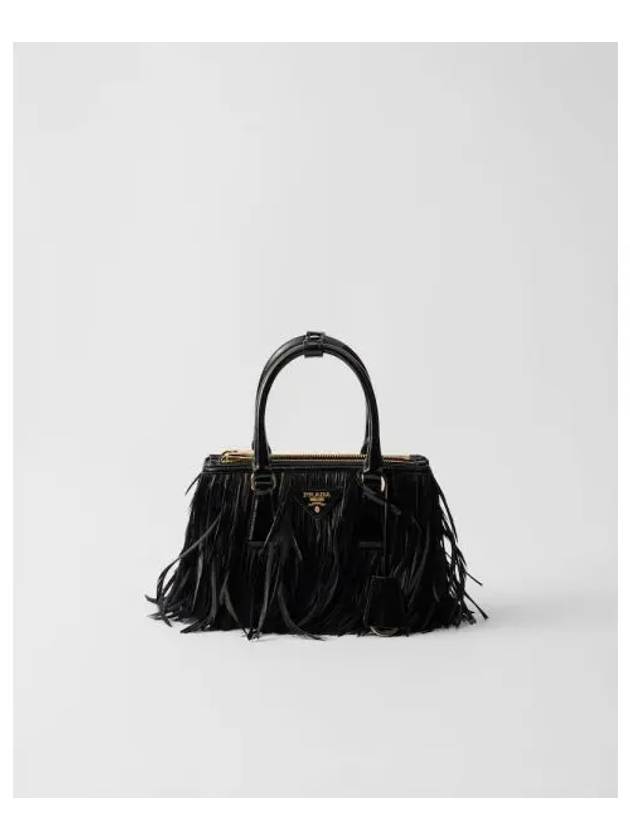 Galleria Feather Mini Bag Black - PRADA - BALAAN 2