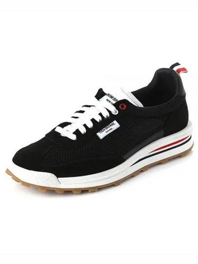 Men's Ripstop Tech Running Low Top Sneakers Black - THOM BROWNE - BALAAN 2