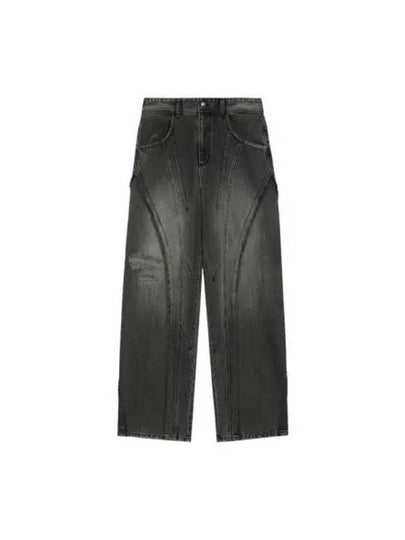 Panel Carpenter Wide Leg Jeans Washing Black - ANDERSSON BELL - BALAAN 2