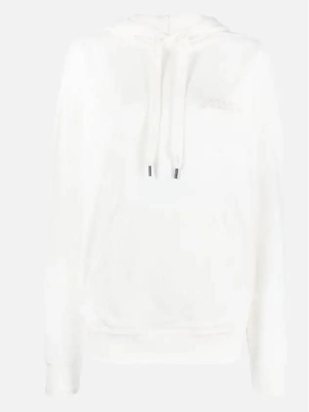 Isabel Marant Scott Logo Hoodie Top White - ISABEL MARANT - BALAAN 3