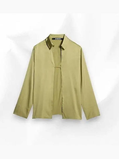 La Chemise Notte Open Charm Logo Shirt Light Khaki - JACQUEMUS - BALAAN 2