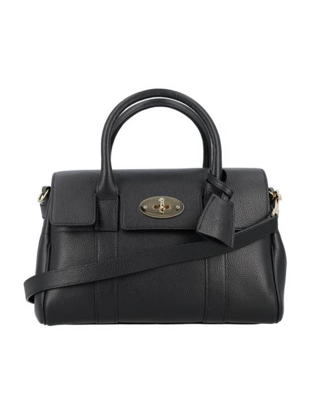 Bayswater Small Classic Grain Leather Shoulder Bag Black - MULBERRY - BALAAN 1