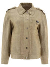 Linen Blend Shirt Jacket Beige - BRUNELLO CUCINELLI - BALAAN 2