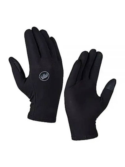 Stretch Logo Print Gloves Black - MAMMUT - BALAAN 2