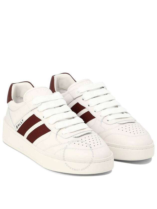 Rebby Leather Low-Top Sneakers White - BALLY - BALAAN 3