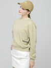 Doyou Know MC Women s Pigment Washing Loose Fit Vintage Beige Sweatshirt DO6242MT32 1 - DOYOUKNOWMC GOLF WEAR - BALAAN 3