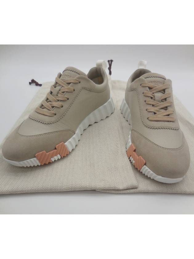 Bouncing Low Top Sneakers Beige - HERMES - BALAAN 3