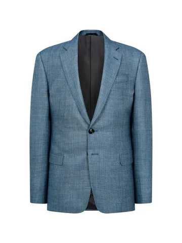 Men s Silk Blend Single Jacket Blue - GIORGIO ARMANI - BALAAN 1