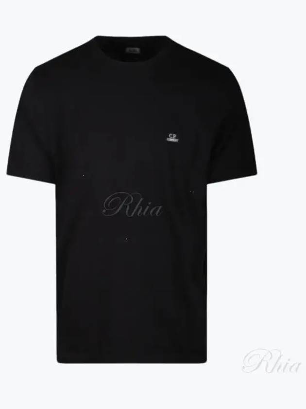 30/1 Jersey Logo Short Sleeve T-Shirt Black - CP COMPANY - BALAAN 2