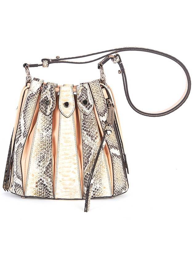 Serendipity Drawstring Irish Bucket Bag Cream - DONIRAY - BALAAN 1