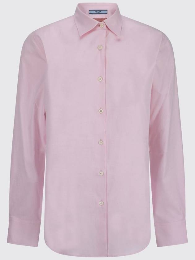 oxford cotton shirt pink - PRADA - BALAAN 2