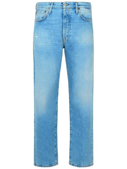 Regular Fit Cotton Jeans Light Blue - ACNE STUDIOS - BALAAN 2