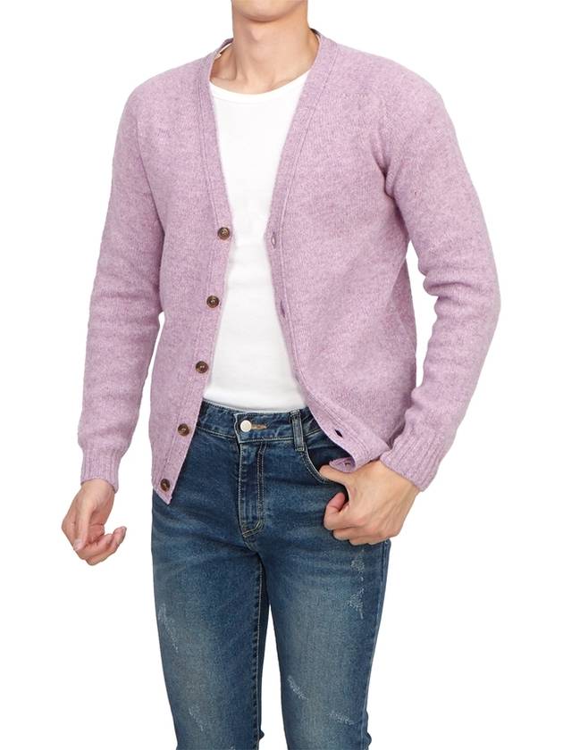 Men's Cardigan M3092 3V HEATHER ROSE - HARLEY OF SCOTLAND - BALAAN 4