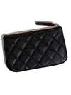 Nell Classic Mini Clutch Pouch Black Silver Caviar A82365 - CHANEL - BALAAN 4