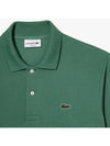 Men's Logo Classic Fit Cotton Short Sleeve Polo Shirt Khaki Green - LACOSTE - BALAAN 3