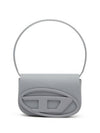 1DR Iconic Matte Leather Shoulder Bag Grey - DIESEL - BALAAN 5