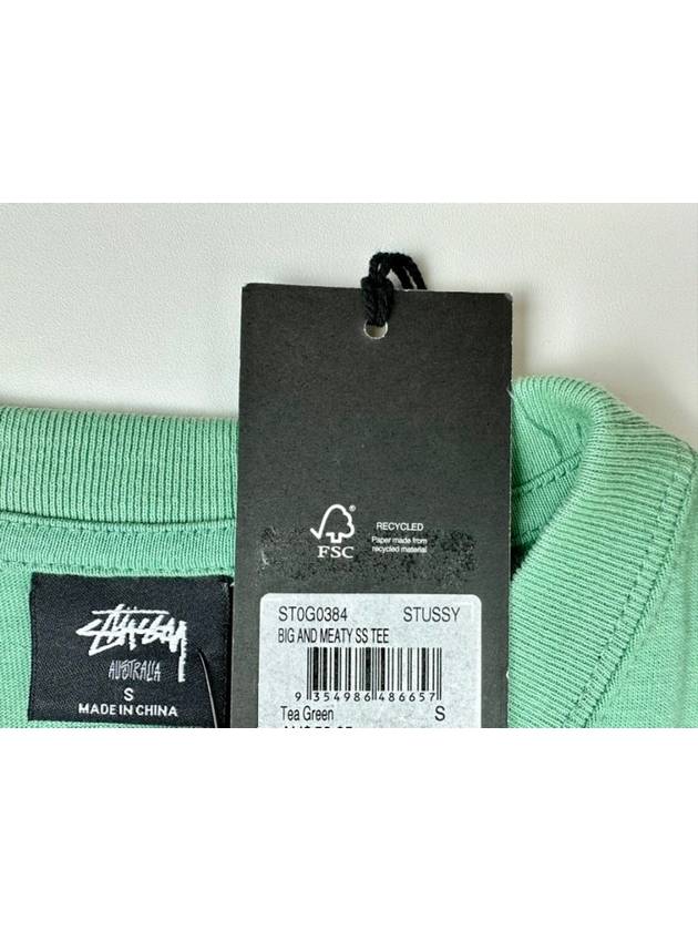 Big Mitty Short Sleeve T-Shirt Tee Green - STUSSY - BALAAN 8