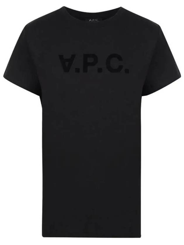 VPC Logo Organic Cotton Short Sleeve T-Shirt Black - A.P.C. - BALAAN 2