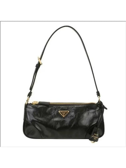 Re-Edition 2002 Small Leather Shoulder Bag Black - PRADA - BALAAN 2