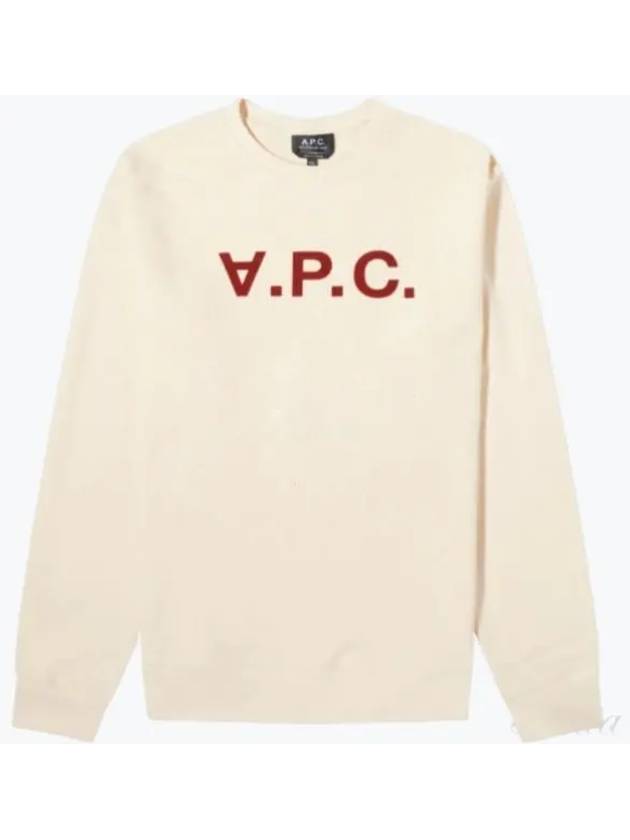 VPC Logo Crew Neck Sweatshirt Off White - A.P.C. - BALAAN 2