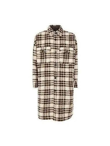 Wool check shirt coat multi ecru MA1273 22A011H - ISABEL MARANT - BALAAN 1