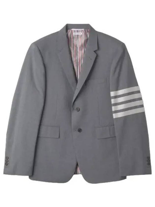4 Bar Classic Sports Jacket Medium Gray Blazer Suit - THOM BROWNE - BALAAN 1