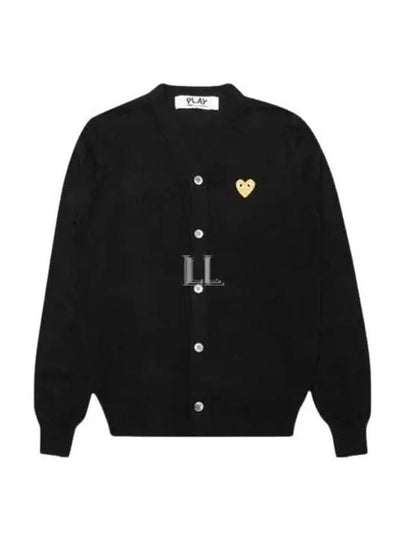 Play Gold Waffen Cardigan Black - COMME DES GARCONS - BALAAN 2