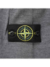 Logo Patch Round Neck Knit Top Grey - STONE ISLAND - BALAAN 7