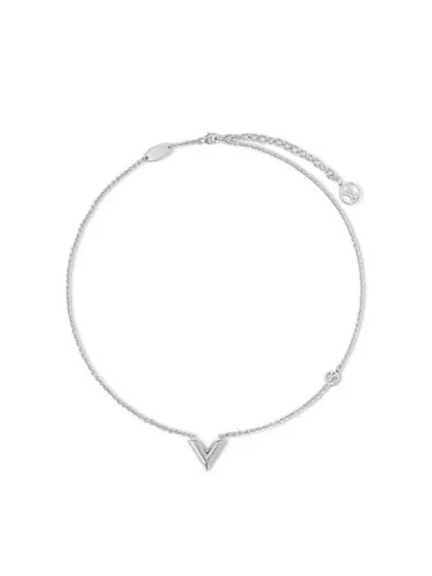 Essential V Supple Necklace Silver - LOUIS VUITTON - BALAAN 2