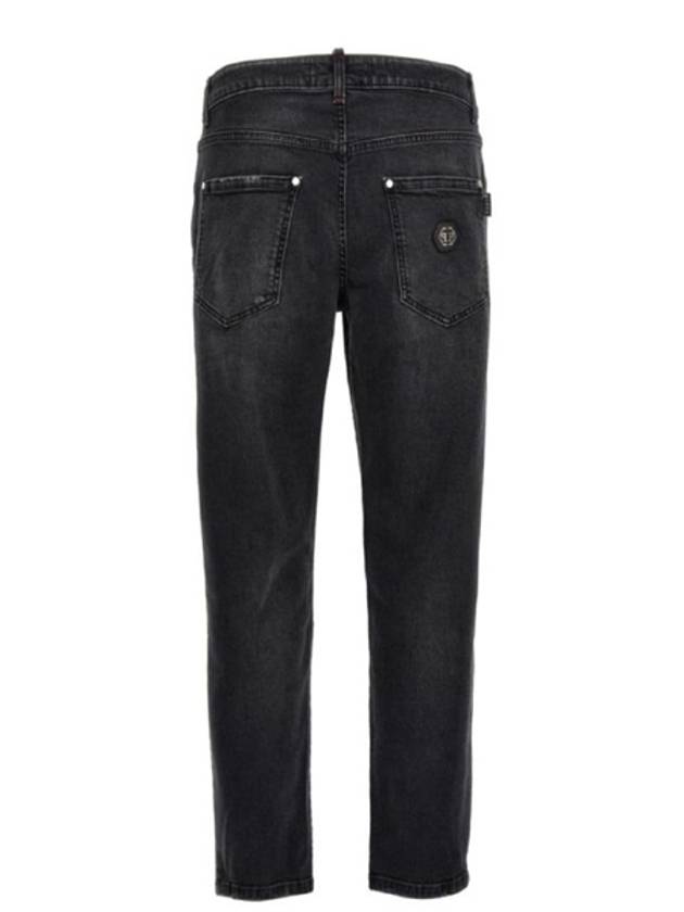 cotton skinny jeans black - PHILIPP PLEIN - BALAAN 3