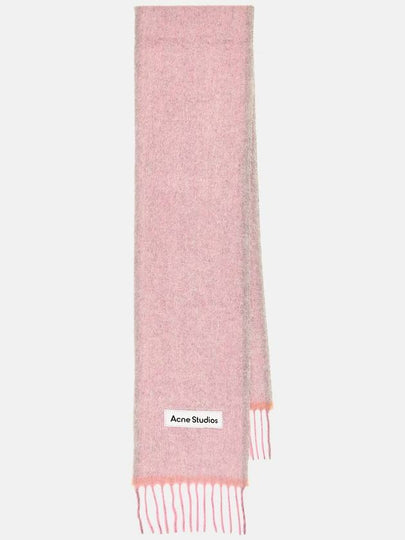 Mohair Wool Fringe Muffler Pink - ACNE STUDIOS - BALAAN 2