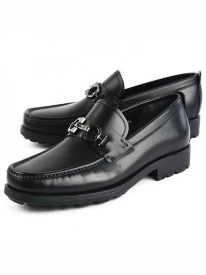 Men's David Gancini Loafers Black - SALVATORE FERRAGAMO - BALAAN 2