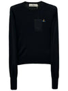 ORB Logo Knit Top Black - VIVIENNE WESTWOOD - BALAAN 2