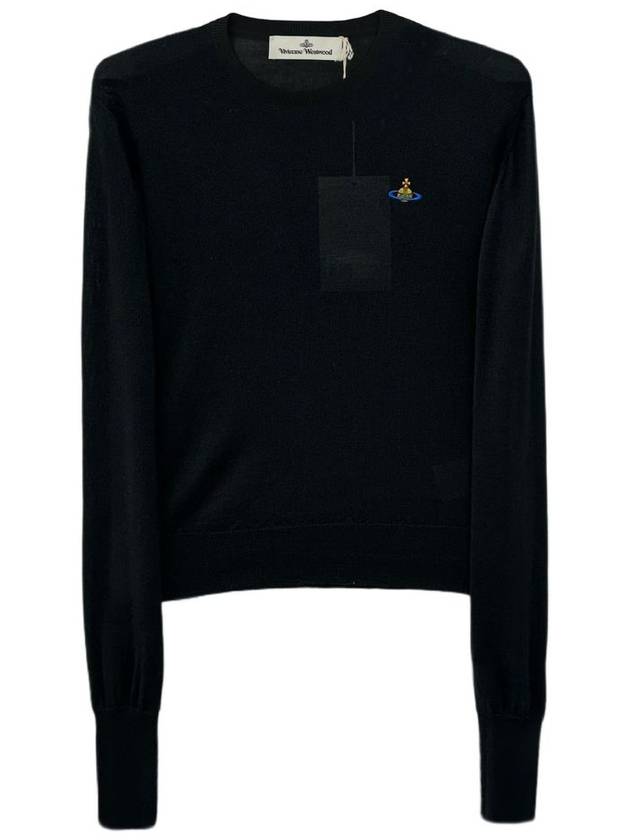 ORB Logo Knit Top Black - VIVIENNE WESTWOOD - BALAAN 2