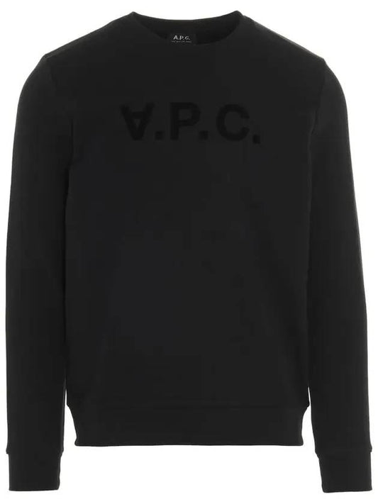 Men's VPC Logo Sweatshirt Black - A.P.C. - BALAAN.