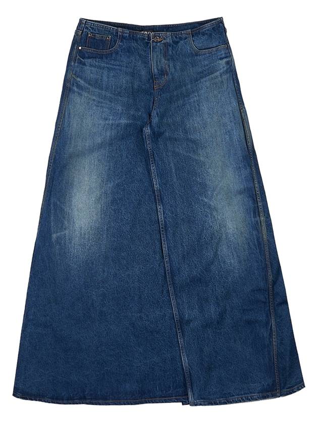 Y Project Denim Maxi Skirt WJEAN41S24 VINTAGE NAVY - Y/PROJECT - BALAAN 1