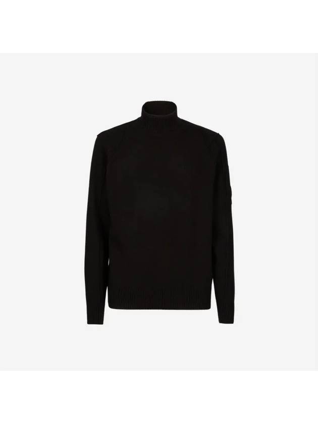 Lens Wappen High Neck Knit Black - CP COMPANY - BALAAN 3