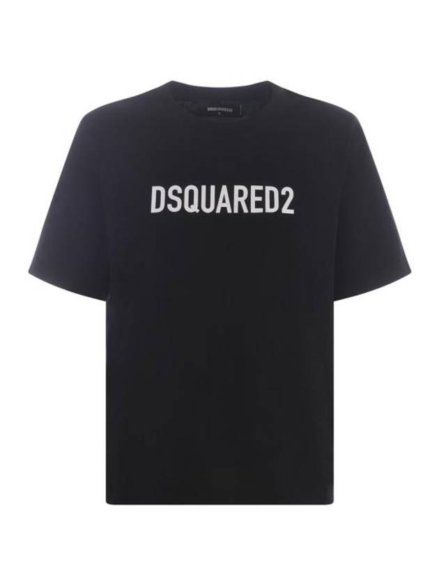 short sleeve t-shirt S75GD0283S24321 900 BLACK - DSQUARED2 - BALAAN 1