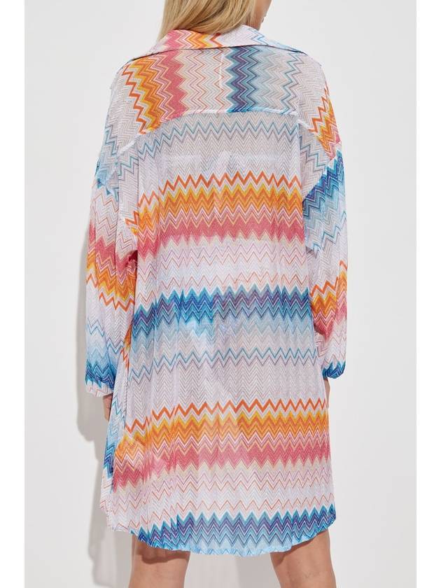 Missoni Pleated Beach Shirt With Lurex Thread, Women's, Multicolour - MISSONI - BALAAN 4