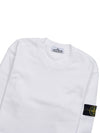 Wappen Patch Garment Dyed Sweatshirt White - STONE ISLAND - BALAAN 4